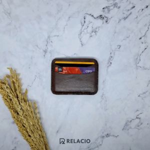 Dompet Kartu Kulit Sapi Slim Simpel Card Holder Premium Leather Wallet