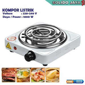 Kompor Listrik Mini Kompor Elektrik Serbaguna 1000 Wat EU Plug Kompor Anak Kos Kompor Camping Outdoor Multifungsi Original