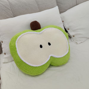 Đệm Ô Dù Hình Quả Táo Dễ Thương Đệm Ghế Sofa Đệm Đầu Giường Đệm Xe Đệm Văn Phòng Quà Tặng Đệm Tròn Chất Liệu Lông Cừu PP Đệm Tròn