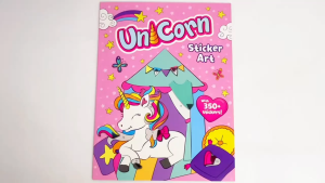 Unicorn Sticker Art Book With 350+ Stickers & Colourful Illustrations For Kids