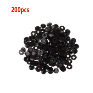 50/100/200 Pcs Black Practical Hinged Plastic Screw Fold Snap Protective Cap Button Nuts Cover Bolts Protect Furniture Decor