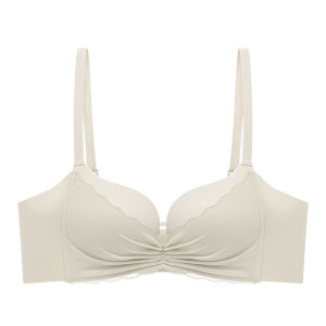 MiiOW | Wireless Seamless Womens Underwear Breathable Lightweight Gather Soft Mesh Bra No Side Breast Collection 2025 New Style