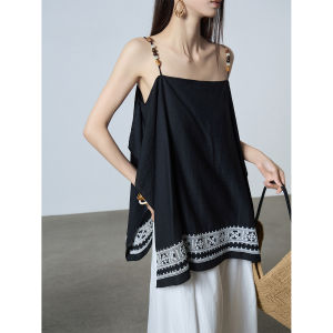 Black Plaid Strapless Top Slim Fit Relaxed Casual Fashion Vacation Style