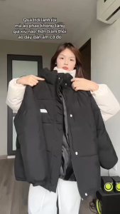 Áo phao đông nữ form rộng thêu logo CARTEEN Vải phao tráng dày dặn Áo phao nữ đẹp 2025 mới phong cách Hàn Quốc