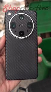 Dán Skin Full Mặt Sau & Viền Oppo Find X8 Ultra - Carbon Da Kim Tuyến Nhôm Xước