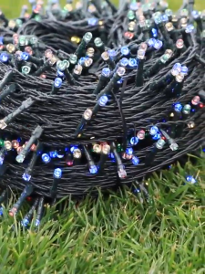 KKSKY 10M Solar Christmas String Lights Outdoor Waterproof 100LED BUY 1 TAKE 1 Solar Fairy Xmas Tree Lights Weddings Parties Festivals Courtyards Gardens Balconies Christmas Atmosphere Decoration
