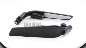 Motorcycle Universal CNC Wind Wing Rotating Side Mirror For Honda and Yamaha Adjustable Rearview Winglet Ninja Stealth Mirrors