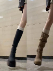 White Lace Long Boot Socks Womens Boot Sock Cuffs Autumn Winter Thickened Socks Legging Long Boots Sock Covers Half-length Socks