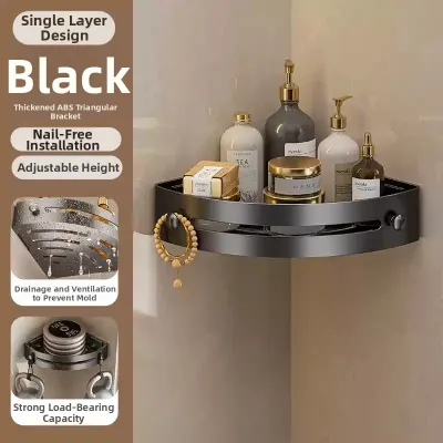 Wall Mounted Bathroom Corner Shelf No Drilling