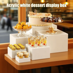 6 Pieces Buffet Riser Cube Display Nesting for Buffet Birthday Party