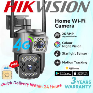 Hikvision BUY 1 TAKE 1 Outdoor CCTV Camera No Wifi Need FREE 4G SIM card Waterproof Alarm Surveillance With Audio and Speaker HD 1080P PTZ