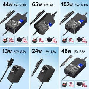 Original  Microsoft Surface Power Charger  for  Surface 3  Surface Pro1 Pro2 Pro3  Pro4 Pro5 Pro6 Pro7 Pro8 Prox Book1/2/3 Go 1/2/3 Laptop 1/2/3/4  Plug UK US 48W 13W 24W 44W 65W