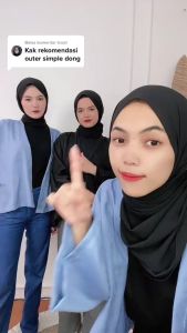 Cardigan Korean Style JELLY - Outer Ngampus Bahan Shakila - Ootd Hijab Modis All Size (M-XL)