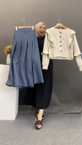 ONE SET KOREAN LOOK // ORPITA SET / SETELAN ROK KNIT JUMBO / SETELAN KNIT BBK DUYUNG