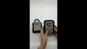 Key Storage Box 4-Digit Combination Lock with Hook Home Security Key Box Key Safe Box