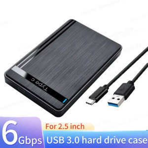 HLINKEY 5Gbps SATA to USB3.0/Typec HDD Enclosure Mobile Hard Drive Cases for SSD External Storage HDD Box With USB3.0/2.0 Cable