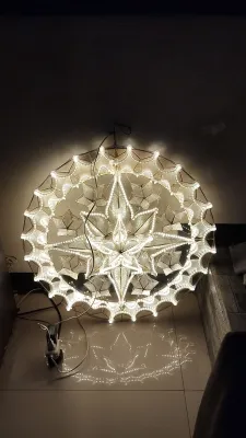 25 inches TALA PAROL made of capiz shell
