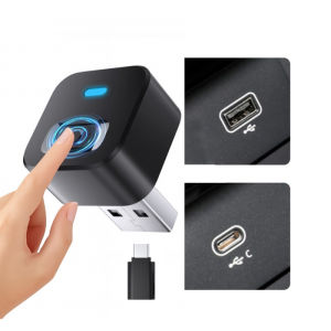 Ottocast Mini 2 Wireless Carplay Adapter Android Auto Wireless Wi-Fi6 BT5.4 Dual Channel Plug&Play Auto Switch 2 Phones Dongle