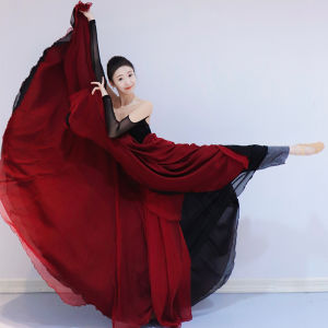 Original Large Skirt Dance Dress Initial Jiangnan Flying Swan Red Dust across the Sea Traditional Chinese Ethnic Womens Fashion