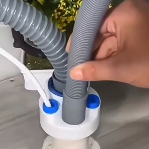 Wastafel Dapur 4 Lubang Hemat Ruang Anti Bau Anti Kecoa Anti-odori-insect Pemurni Air untuk Dapur dan Cuci Piring