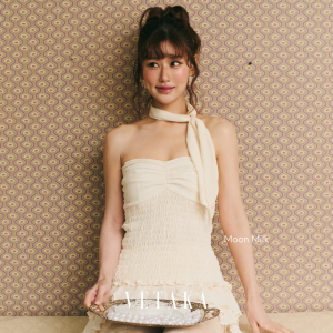 VETAKA Rose Ruché Tube top (เกาะอกสม๊อค)