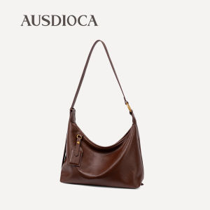 AUSDIOCA | Genuine Leather Tote Bag Hobo Crossbody Bag Large Capacity