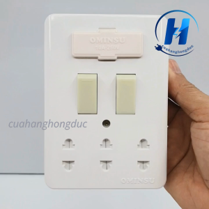 Bảng Điện Giả Âm 1 - 2 - 3 Công Tắc Lắp Nổi OMINSU