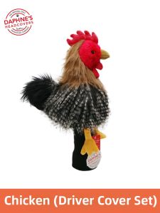 Rooster Pattern Golf Club Head Cover for Driver Wood