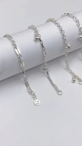 Lắc Tay Lắc Chân Cho Bé Mix Charm Bạc Ta Bạc Hiểu Minh LTE578