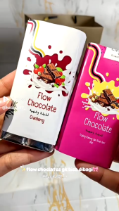 Flow Chocolates Bar 40g – Cokelat Handmade Premium dengan Almond Cranberry & Kismis