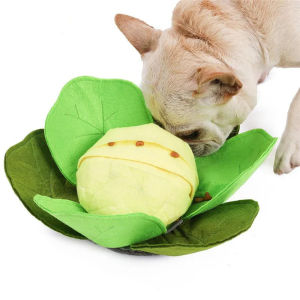 Pet Dog Snuffle Mat Pet Sniffing Cabbage Training Detachable Fleece Pads French Bulldog Mat Relieve Stress Nosework Puzzle Toy