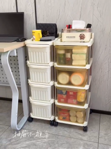 Trolley Shelf Multi Floor Drawer Baby Products Toys Snacks Storage Shelf Living Room Storage Cabinet
