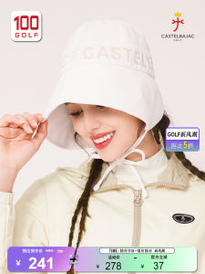 Castelbajac Golf Cap Womens Sporty Large Brim Sunshade Hat Personalized Fishermanscap Ideal for Autumn Outdoor Activities