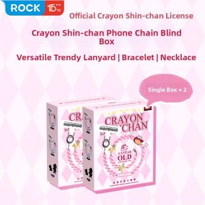 Rock | Rock Crayon Shinchan Blind Box Bracelet Phone Chain Fashionable Multi-use Jewelry Accessory Collectible Anime Themed Cord