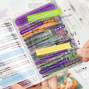 Nhãn Dán Chữ Cái Tiếng Anh PET 20 Tờ Không Cần Cắt Dùng Trang Trí Sổ Tay Làm Scrapbook Chất Liệu Trang Trí Thư Pháp Nhật Ký