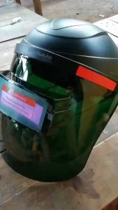 Helm Las Automatic Variable Light Welding Mask Cap Shield - MZ300 - Hitam
