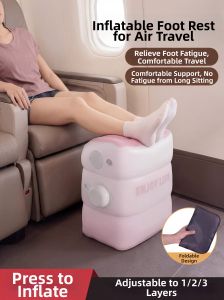 GWYNET | Travel Inflatable Footrest for Office Car Plane Train