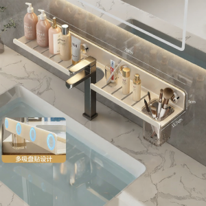 ASCOR | Kệ Tường Gắn Bằng Hút Dán Phòng Tắm