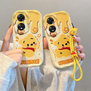 Cute Cartoon Airbag Phone Case for OPPO A60 4G Overseas Version Protective Cover Soft Creative 3D Shockproof Silicone
