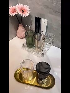 Simple Style Toothbrush Toothpaste Cup Holder Mouth Wash Cup Cawan Berus Gigi Gosok Bathroom
