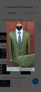 Podo Moro 1 stel jas semi woll kilap Hijau Army  jas wedding jas nikah jas pernikahan jas kawin jas akat nikah jas pengantin jas manten jas pirwed jas almamater jas blezer jas wisuda jas slim fit jas model baru jas murah jas model korean Jas pria formal