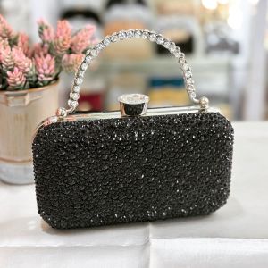 Tas Pesta SOFIA Embellished Crystal Box Clutch