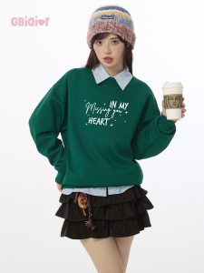 Gbiaior | Autumn and Winter Thickened Olive Green Sweater