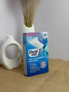 Giấy Giặt Chống Phai Màu Denkmit Hỗ Trợ Giữ Màu Quần Áo Hộp 24 Miếng
