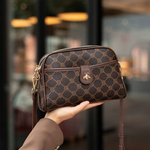 Fashionable Simple Leather Crossbody Bag Womens Shoulder Bag Hong Kong IT HKins New 2025 Soft Tote Bag Waterproof Zipper