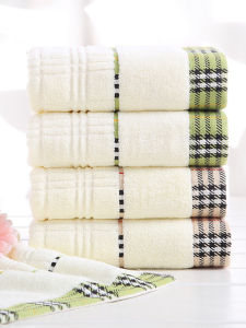 ผ้าเช็ดมือสี่เหลี่ยมขนาดใหญ่แบบแขวนผ้าฝ้ายแท้ ซับน้ำได้ดี ใช้ในครัวและห้องน้ำ เสื้อผ้าสำหรับใช้ในบ้าน ผ้าเช็ดมือสีสดใส