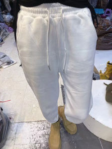 [China Cotton] Loose Thin Baggy Pants Female Fall and Winter New Arrival All-Matching Drawstring High-Waisted Trousers Small Man Casual Sweatpants