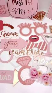 1set wedding photo props diy lip glasses on a stick Photo Booth Props Accessories bridal shower hen party decoration bridesmaid