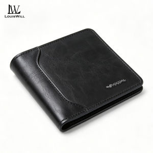 LouisWill Wallet for Mens Wallet Cash Slot Simple Short Wallet for Men Soft PU Business Wallet Retro Wallet Multi-Card Position Wallets Travel Purses Coin Wallet
