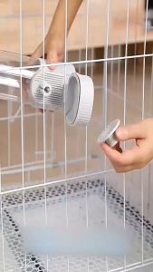 EBBSTORE 1200ml Cage Hanging Water and Food Dispenser Automatic Pet Feeder for Dog and Cat Bowl